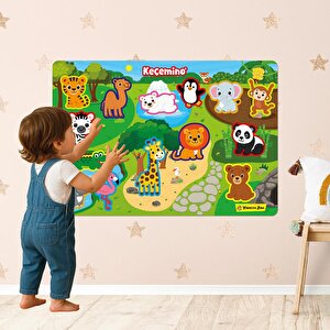 Keçemino Etkinlik Halısı - Hayvanlar Alemi Keçemino Etkinlik Halısı - Hayvanlar Alemi