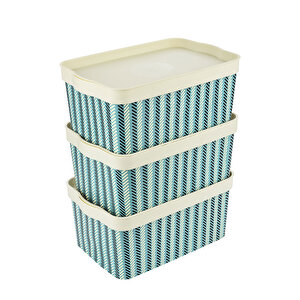 Keep Organizer Kutu 7,5 LT 3 Parça-Desen