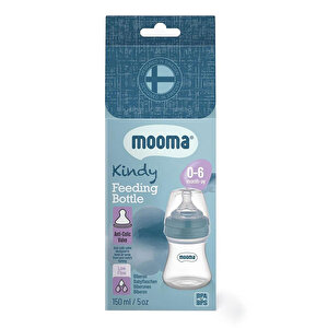 Kindy Biberon 150 ml 0-6 Ay Yavaş Akış Pastel Mavi