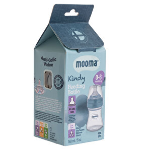 Kindy Biberon 150 ml 0-6 Ay Yavaş Akış Pastel Mavi