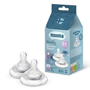 Kindy Biberon Ucu 2li 0-6 Ay Yavaş Akış