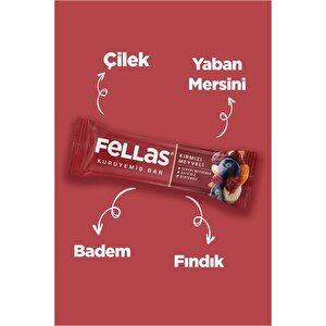 Kırmızı Meyveli Kuruyemiş Bar 30g