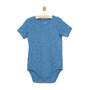 HelloBaby Kısa Kol Body, Ekru, 6 Ay