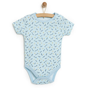HelloBaby Kısa Kol Body, Beyaz, 6 Ay