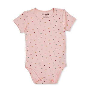 HelloBaby Kısa Kol Body, Pembe, 3 Ay
