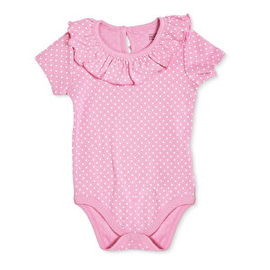 HelloBaby Kısa Kol Body, Pembe, 1 - 3 Ay