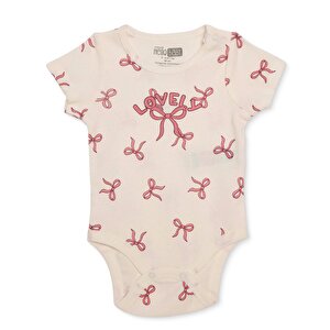 HelloBaby Kısa Kol Body, Ekru, 1 - 3 Ay