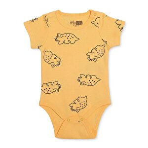 HelloBaby Kısa Kol Body, Sarı, 1 - 3 Ay