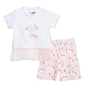 HelloBaby Kısa Kol Pija, Pembe, 3 - 6 Ay HelloBaby Kısa Kol Pija, Pembe, 3 - 6 Ay