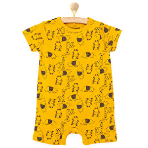 HelloBaby Kısa Tulum, Koyu Sarı, 6 Ay