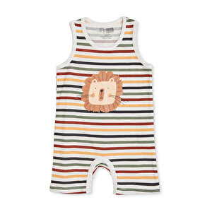 HelloBaby Kısa T, Ekru Baskılı, 3 - 6 Ay