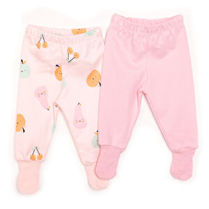HelloBaby Kız 2li Çoraplı P, Pembe, 3 Ay