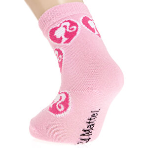 Barbie Desenli 3'lü Soket Çorap Kız Bebek Barbie Desenli 3'lü Soket Çorap Kız Bebek