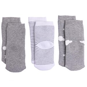 Kız 3lü Havlu Çorap Kız Bebek