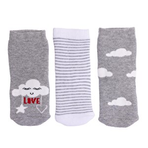 Kız 3lü Havlu Çorap Kız Bebek