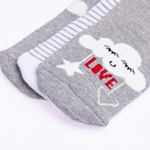 Kız 3lü Havlu Çorap Kız Bebek