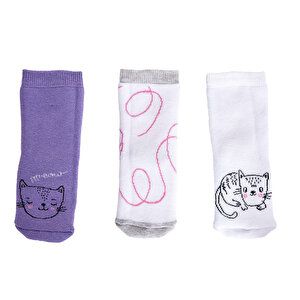 Kız 3lü Havlu Çorap Kız Bebek