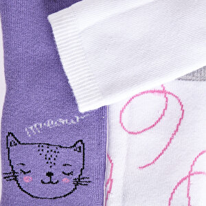 Kız 3lü Havlu Çorap Kız Bebek