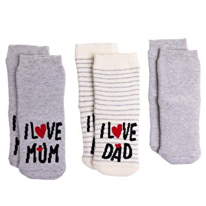 HelloBaby Kız 3lü Havlu Ço, Ekru, 0-6 Ay