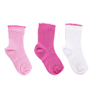 Kız 3lü Soket Çorap Kız Bebek Kız 3lü Soket Çorap Kız Bebek