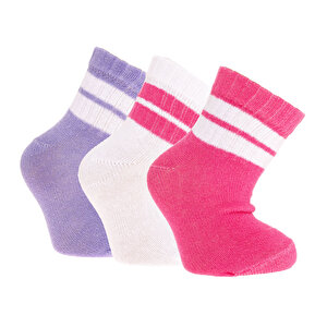 HelloBaby Kız 3lü Soket Ç, Pembe, 0-6 Ay