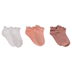 HelloBaby Kız 3lü Soket Ç, Pembe, 0-6 Ay