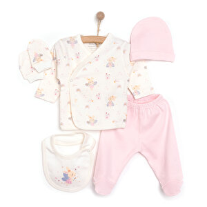 HelloBaby Kız 5li Kutu, Pembe, Yenidoğan