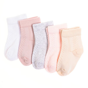Kız 5'li Soket Çorap Kız Bebek