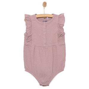 HelloBaby Kız Atlet Body, Lila, 3 Ay
