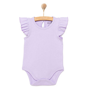HelloBaby Kız Atlet Body, Lila, 3 Ay