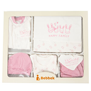 Kız Bebek 10'lu Hastane Çıkışı İnterlok V Yaka Uzun Kol Patikli Kız Bebek 10'lu Hastane Çıkışı İnterlok V Yaka Uzun Kol Patikli