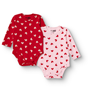 HelloBaby 2li Uzun Ko, Kırmızı, 1 - 3 Ay