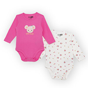 HelloBaby 2li Uzun Kol, Pembe, 1 - 3 Ay