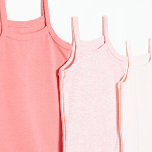 Kız Bebek 3lü Atlet Body Ribana Bisiklet Yaka İp Askılı Kız Bebek 3lü Atlet Body Ribana Bisiklet Yaka İp Askılı