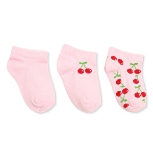 HelloBaby 3'lü Bilek Çora, Pembe, 0-6 Ay