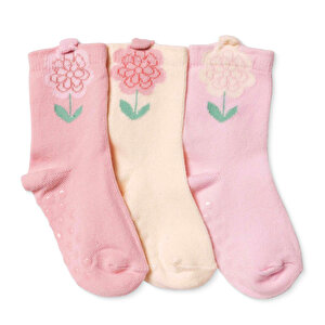 HelloBaby 3lü Kaydırmaz Ç, Pembe, 0-6 Ay