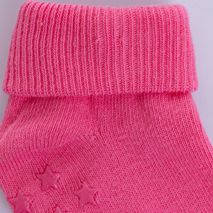 Kız Bebek 3lü Kıvrık Çorap