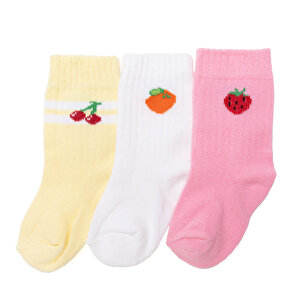 Kız Bebek 3lü Soket Çorap Kız Bebek 3lü Soket Çorap