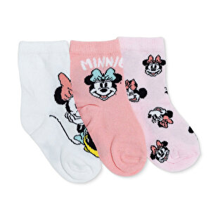 Disneybaby 3lü Soket Çora, Pembe, 0-6 Ay
