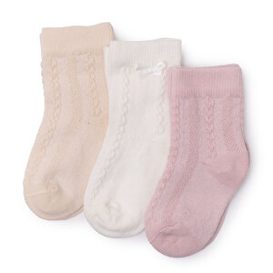 HelloBaby 3lü Soket Çorap, Pembe, 0-6 Ay
