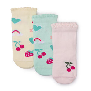 HelloBaby 3lü Soket Çorap, Sarı, 0-6 Ay HelloBaby 3lü Soket Çorap, Sarı, 0-6 Ay