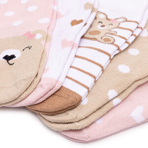Kız Bebek 5'li Soket Çorap Kız Bebek 5'li Soket Çorap
