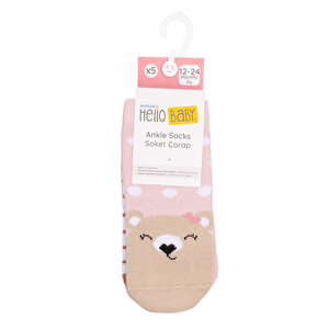 Kız Bebek 5'li Soket Çorap Kız Bebek 5'li Soket Çorap