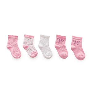 HelloBaby 5'li Soket Çora, Pembe, 0-6 Ay HelloBaby 5'li Soket Çora, Pembe, 0-6 Ay