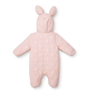 Kız Bebek Astronot Tulum Polyester Kapüşonlu Yaka Uzun Kol Patikli Paça