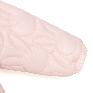 Kız Bebek Astronot Tulum Polyester Kapüşonlu Yaka Uzun Kol Patikli Paça