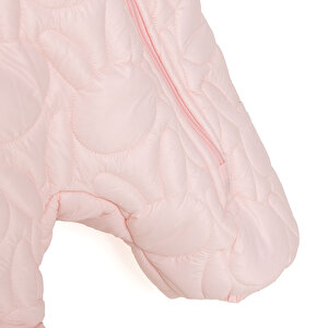 Kız Bebek Astronot Tulum Polyester Kapüşonlu Yaka Uzun Kol Patikli Paça