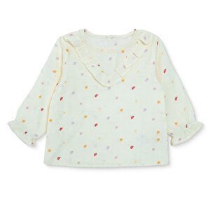 HelloBaby, Blu, Ekru Baskılı, 3 - 6 Ay HelloBaby, Blu, Ekru Baskılı, 3 - 6 Ay