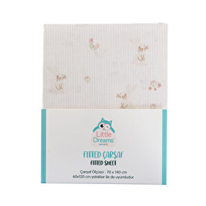 Kız Bebek Çarşaf Poplin 70 x 140cm