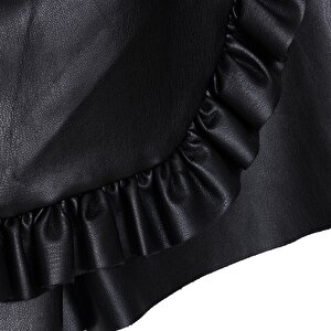 Kız Bebek Chic Bluz-Etek Denim Bisiklet Yaka Uzun Kol Reçme Paça